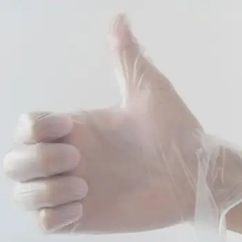 

20 pcs Disposable powder-free PVC gloves Food-grade disposable gloves Large, medium and small