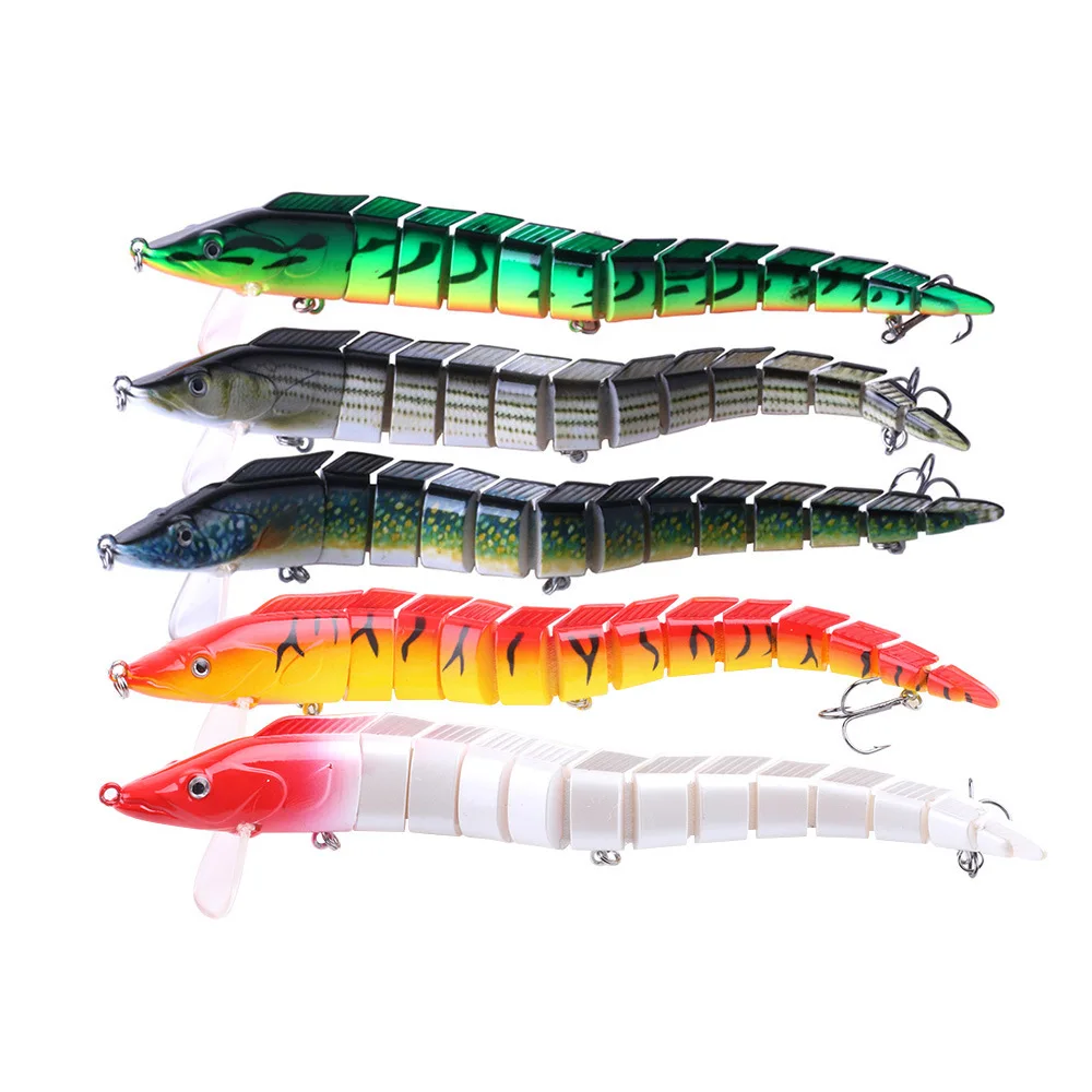  23CM 46G Fishing Lure 13 Segments Artificial Simulation Bait Hard Bait Jointed Minnow Swimming Lure