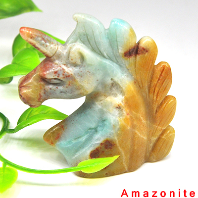 Unicorn Statue Natural Stones Carved Figurine Room Decor Healing Crystals Reiki Gemstone Craft Gift Animal Ornament Wholesale