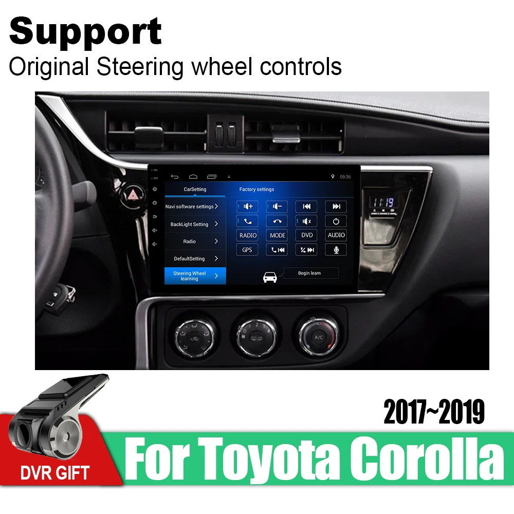 Автомобильный gps мультимедийный плеер ZaiXi для Toyota Corolla 2017 ~ 2019 автомобильный Android