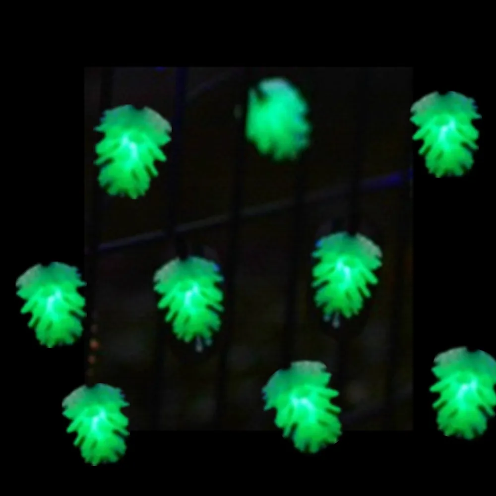 Зеленый 30LED светильник на солнечной батарее, сказочный светильник, Рождественский светильник, открытый водонепроницаемый, для вечерние, для праздников, во дворе, на дереве, декоративный светильник - Испускаемый цвет: Зеленый