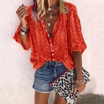 

2020 Summer Oversized Shirt Large Sizes Womens Tops And Blouses Floral Print Loose Plus Size Blouse Shirts Feminina Female 5xl