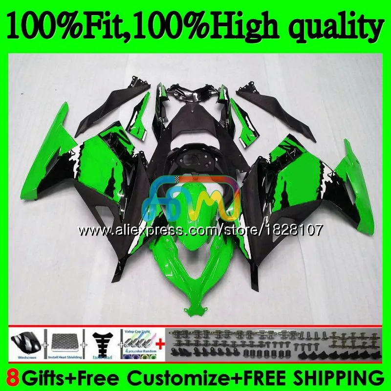 No. 1 Инъекции для KAWASAKI ZX3R EX300 EX граффити Горячие ZX 300R 4BS. 49 ZX-3R ZX300R 13, 14, 15, 16, 17, 2013 обтекатели - Цвет: No. 1