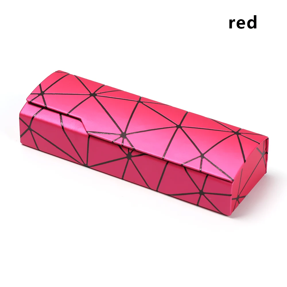 red Горячая Новинка 1 шт унисекс портативная коробка для очков Модные прямоугольные очки для чтения солнцезащитные очки защитный чехол Защита для очков - Цвет: red