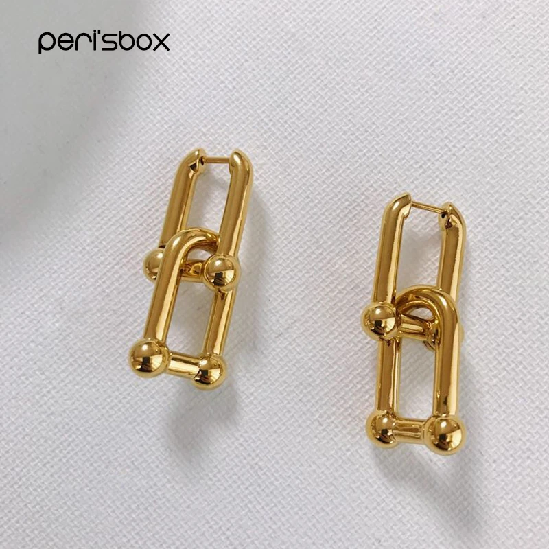 Brass Earrings Dangle Earrings Geometric Brass Dangle Earrings