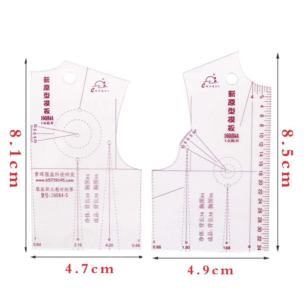 2 шт. швейные инструменты маленький пластиковый кривой чертеж Линейки Линейка портного измерения для шитья одежды дизайн узора DIY Одежда
