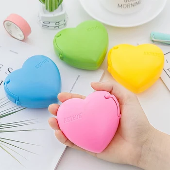 

1PC Love Shape Scotch Tape Cutter Small Tape Machine Ceative Lovely Cartoon Stationery Office School Supplies