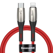 Baseus для usb c к lightning зарядный кабель для iPhone xs max xr 8 7 6s plus 5S 11 ipad pro Быстрый PD зарядный кабель короткий 0,5 м 2 м