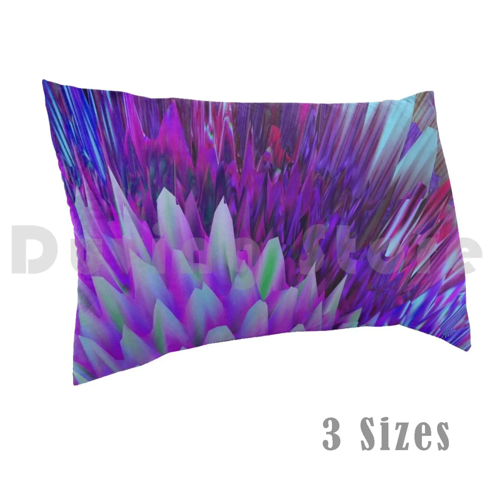 Federa Per Cuscino Bloom Fai Da Te 50X75 Eliza Pall Eliza Pall Art Sperimentale Glitch Strano Viola 3D Abstract Avant Garde