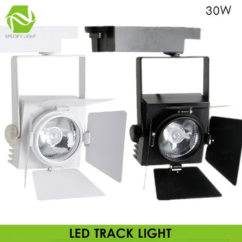 

85V-265V 110V 220V High Brightness COB 30W Track Spotlight 4-Leaf Track Light Retro Creative Personality Commercial Lighting