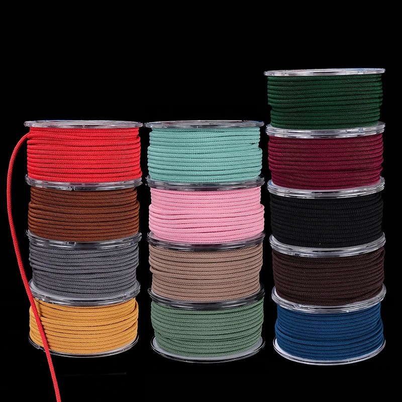 

MOQ=1pc Luck Jewel 2mm Rope DIY Jewelry Componen Cords/String/Thread nonelastic non-fading Polyester Knot Macrame Wholesale