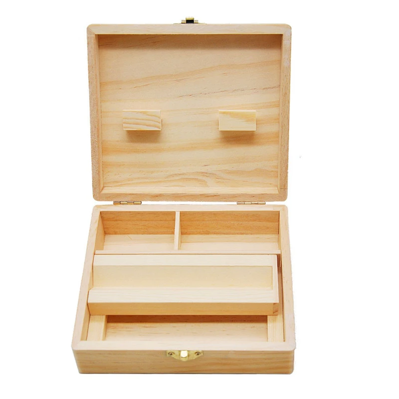 Wood Stash Box With Rolling Tray Large And Perfect To Organize Your Accessories Essential dressing table fashion