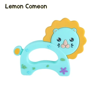 

Silicone Teeth Cartoon Lion Baby Teether Infant Chew Toys Nursing Necklace Pacifier Pendant DIY Babies Accessories Products