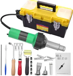 Pistola de calor industrial elétrica pistola de ar quente secador cabelo soprador de solda para pára choques pp pvc psiquiatra envoltório plástico tocha ferramenta