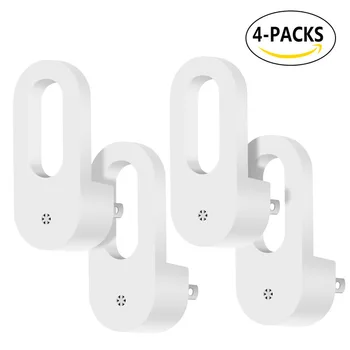 

4pcs Plug-in Night Light Warm White LED Night Lights Dusk to Dawn Sensor for Bedroom Bathroom Kitchen Corridor Stairs EU/US Plug