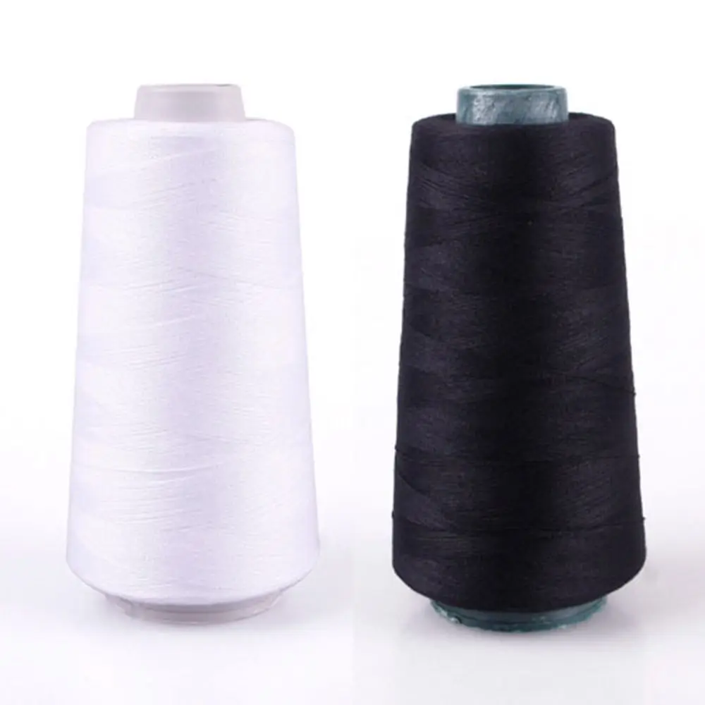 New Durable 3000M Yards Overlocking Sewing Machine Industrial Polyester Thread Metre Cones Black White Sew | Дом и сад