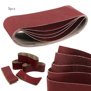 

Pack Of 5Pcs 75x457mm Sanding Belts Mix Grits 60-240 Sander Power Tool Stock