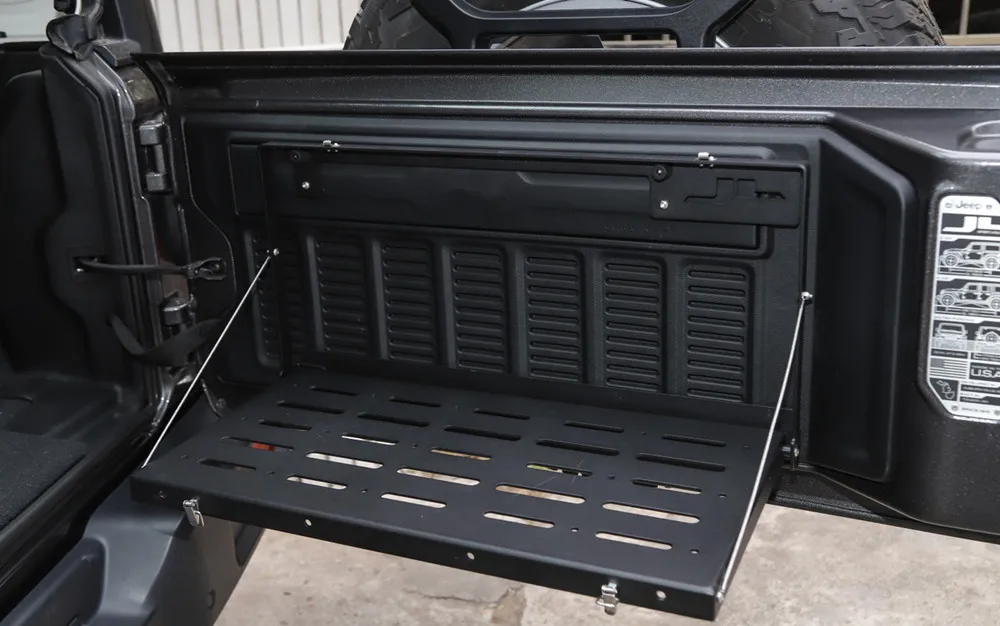 Sansour, задние стойки для Jeep Wrangler JL, металлический Автомобильный багажник, дверь багажника, полка для хранения, стеллаж для Jeep JL Wrangler, аксессуары