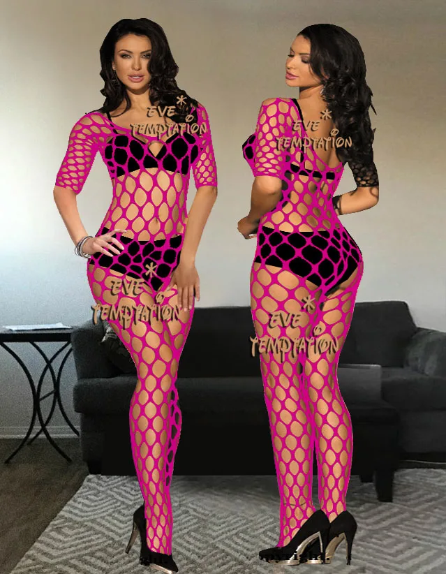 Женское прозрачное Эротическое нижнее белье Сетчатое сексуальное платье для