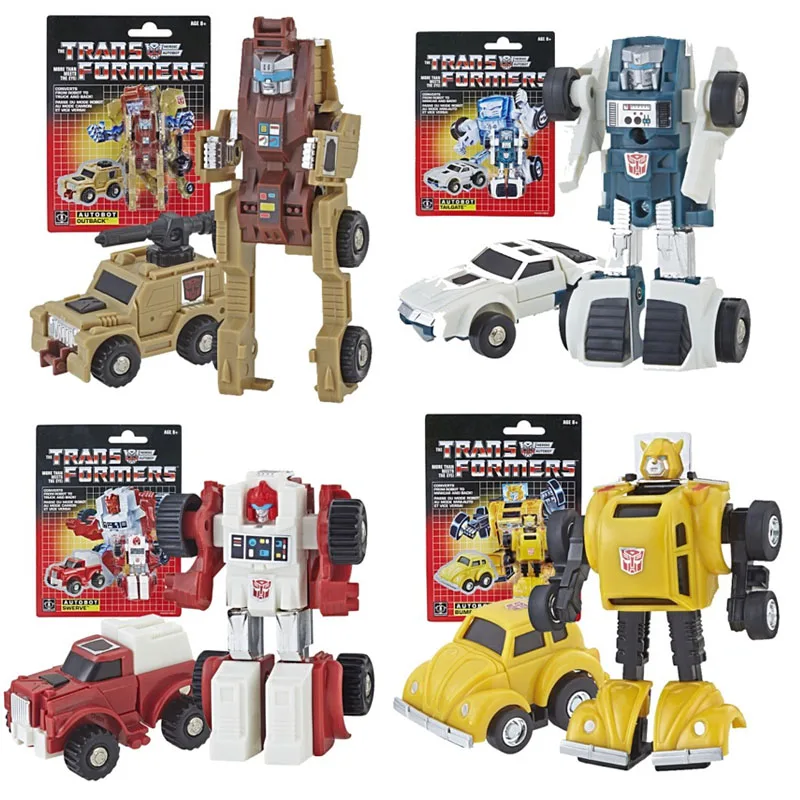 Трансформеры G1 Swerve Tailgate Outback Bumblebee Mini Soldier Autobot экшн-фигурка Коллекционная 8