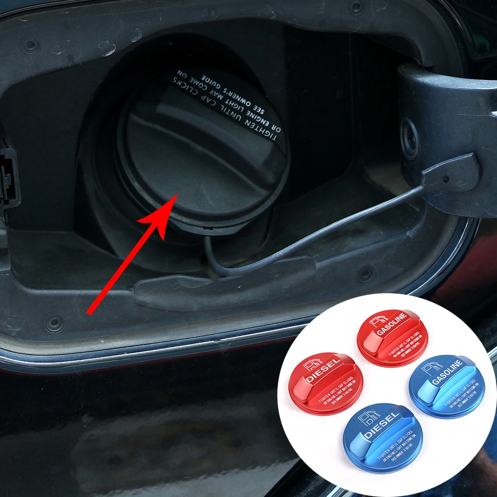 Aluminum Gas Diesel Fuel Tank Cap Trim for Land Rover Discovery Sport