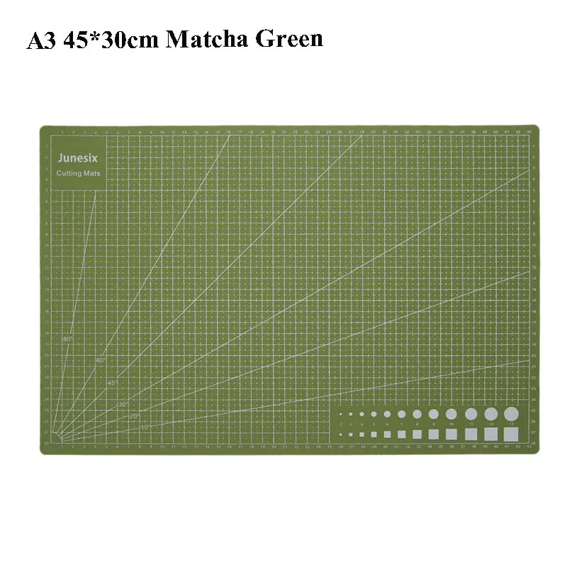 A3 Matcha Green A3 коврик для резки ПВХ двусторонний нескользящий коврик для резки DIY самовосhealing вающаяся Лоскутная разделочная доска тканевые бумажные инструменты 450*300 м - Цвет: A3 Matcha Green