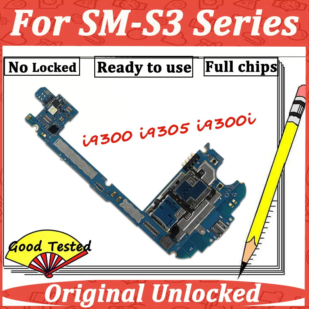 Материнская плата для Samsung Galaxy S3 III I9300 I9301i I9305 оригинальная материнская с полными