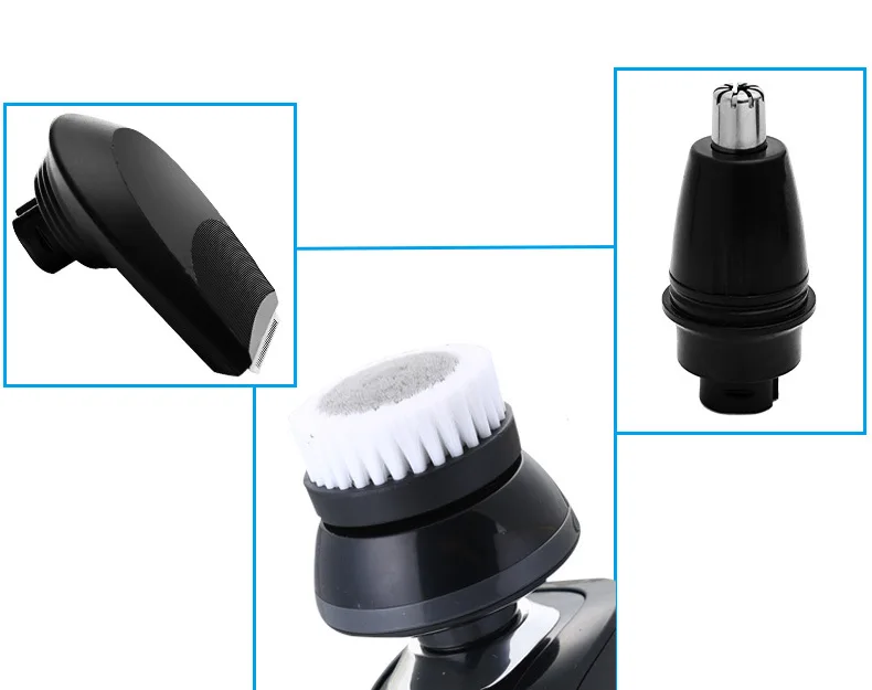 USB Car Mounted Rechargeable Shaver Fully Washable Floating Three Cutter Head Men Shaver Multi-functional 4D Beard Knife