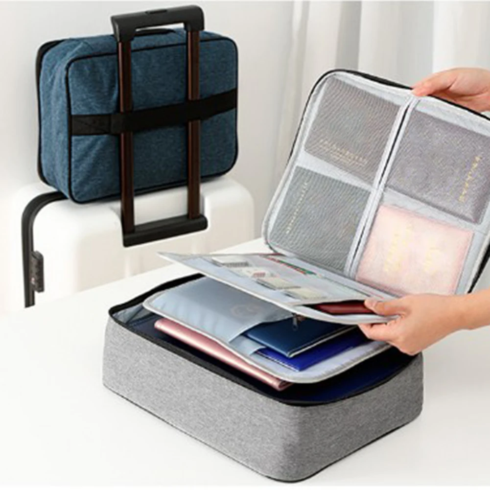 

Big Capacity Document Organizer Insert Handbag Travel Bag Pouch ID Credit Card Wallet Cash Holder Organizer Case Box Accessories