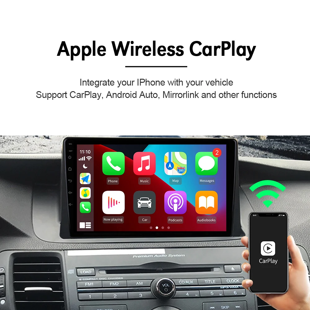 Carlinkit беспроводной адаптер CarPlay Android авто для навигационный плеер Apple Carplay Mirrorlink IOS