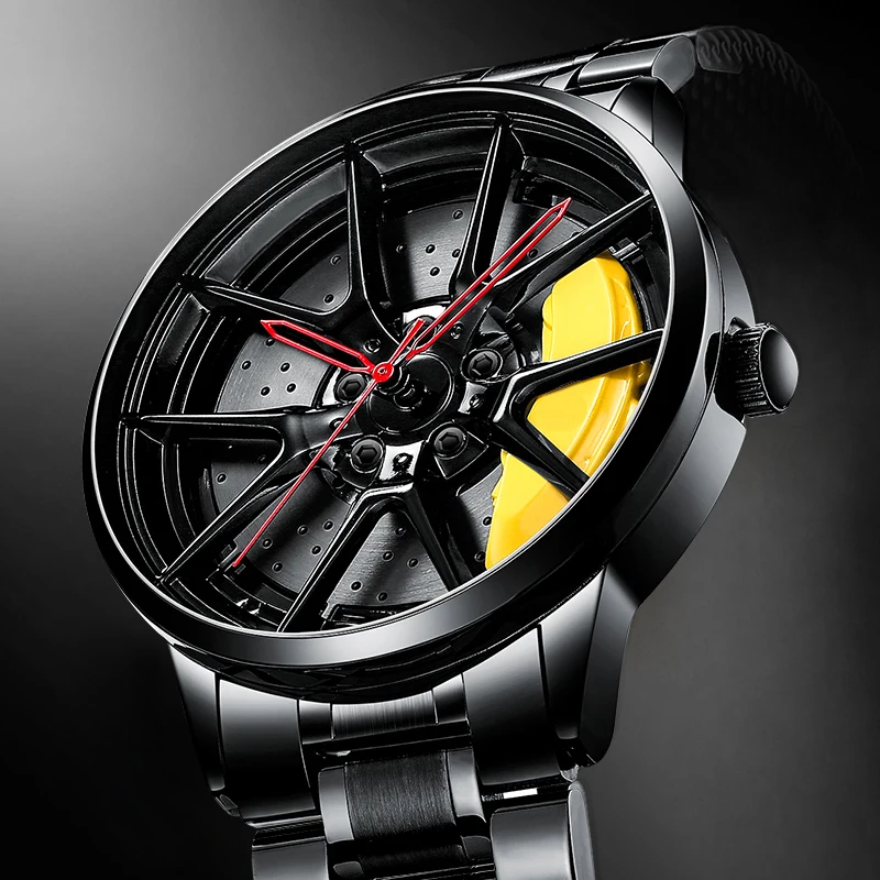 Мужские часы NIBOSI с колесиками и на колесиках модные спортивные