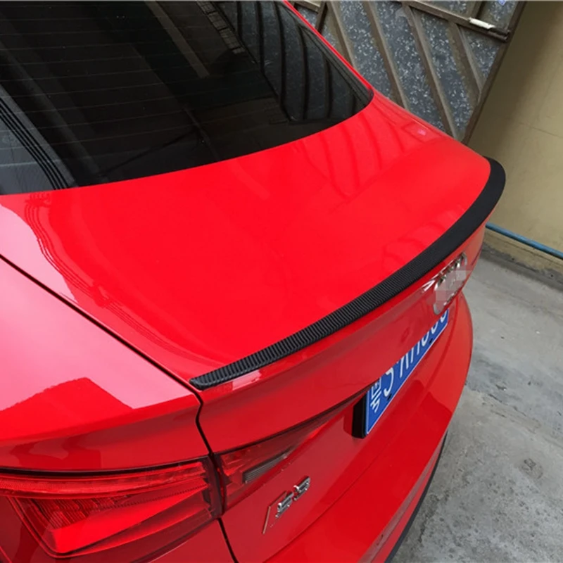 Спойлер для Audi A3 седан S3 задний спойлер из углеродного волокна крыло стекла