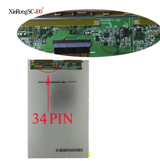 BP096WX1-100 BP096WX7-100 FPC-BF0119B40IB TV096WXM-NHO 9,6 дюймов samsung SM-T560 T560 T561 Ginzzu GT-X870 ЖК-дисплей экран - Цвет: bp096wx1-100 34PIN