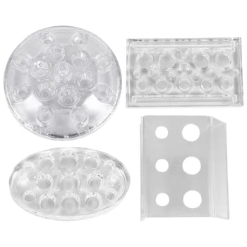 

4pcs Ink Cup Tray Acrylic Pigment Ink Holder Stand Cup Holder