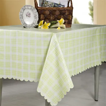 

Green Checkered PVC Tablecloth Waterproof Table Cloth kitchen Oil-proof Tablecloth Table Cover Table Cloth Room Table Cloth