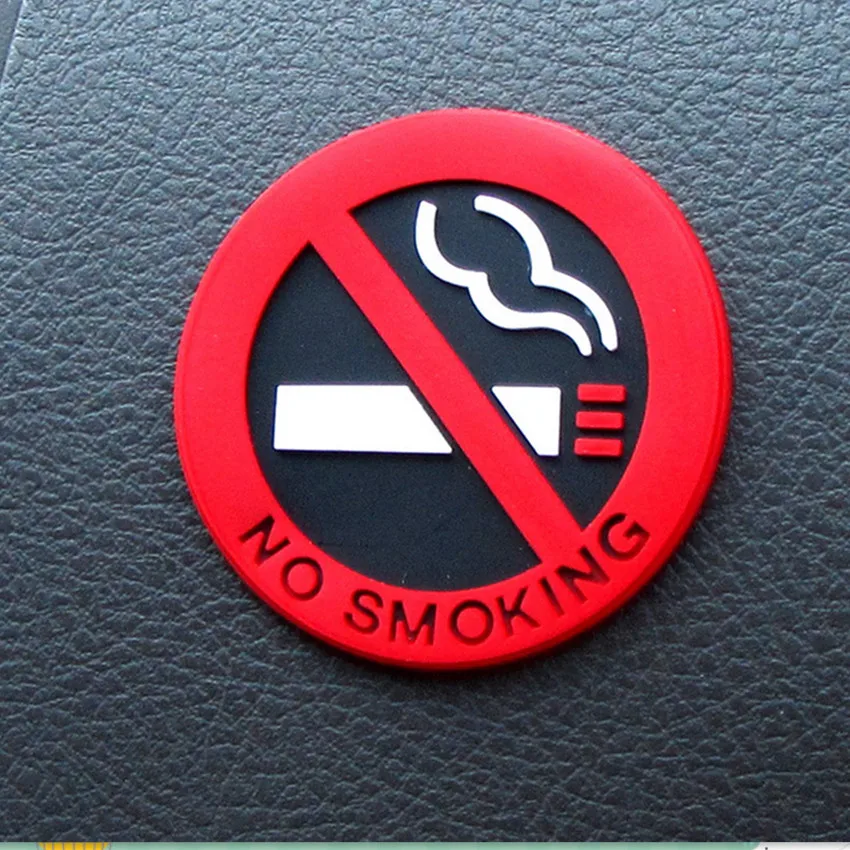 

car styling no smoking sign sticker for kia sportage 3 haval h6 granta lada duster renault for toyota rav4 nissan teana j32 ix25