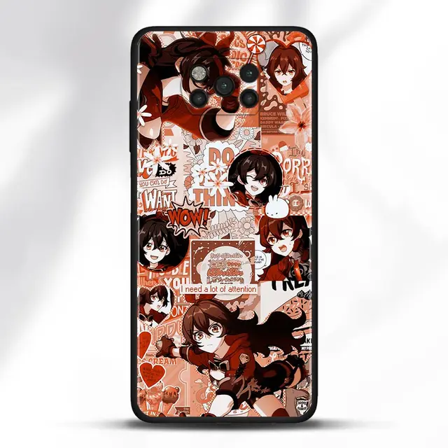 Case For Poco X3 NFC M3 Pro M3 F3 F1 Capa for Mi Note 10 Pro Lite Caso For Xiaomi CC9 Pro A3 A2 Lite Genshin Impact Anime B05