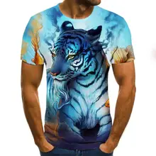 Aliexpress - 2021 new 3D printing letter round neck T-shirt men’s funny tiger beer novel pattern boy short-sleeved shirt