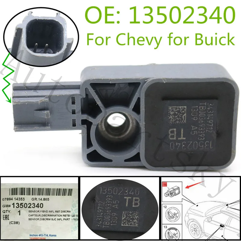Датчик удара 13502340 для Chevy Malibu Camaro Sonic Spark для Buick Regal Lacrosse авто Замена
