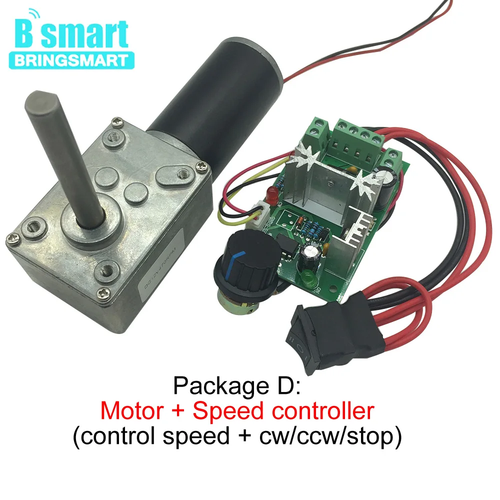 Bringsmart 5840 31ZY 51 мм длина вала червячный мотор 12В 24В DC высокий крутящий момент