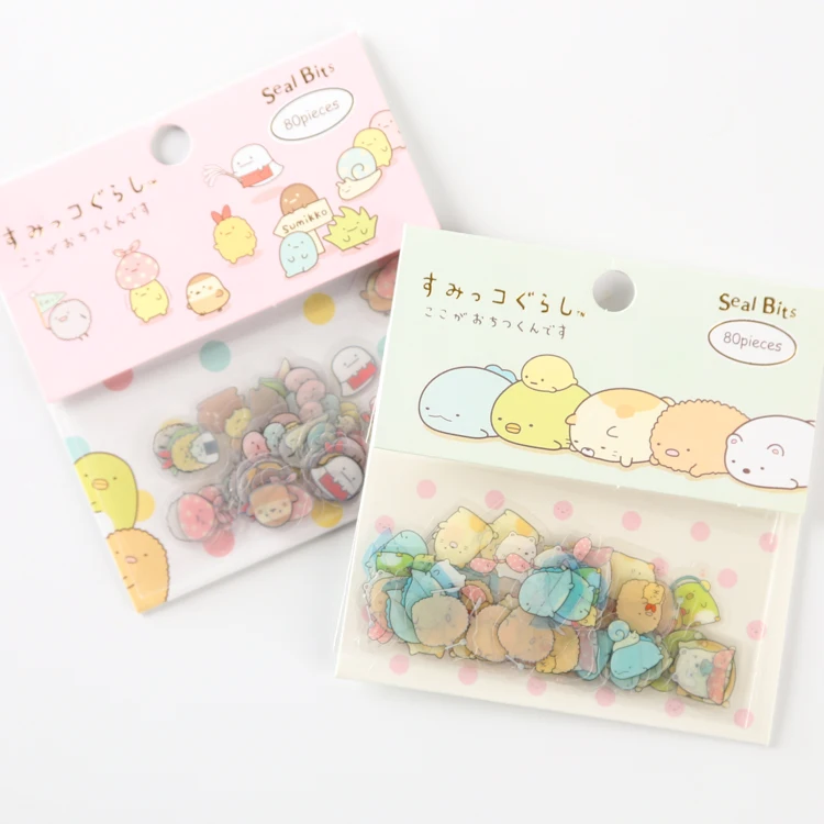 80 шт./упак. милые наклейки Sumikko Gurashi для дневника ярлыки декоративные скрапбукинга