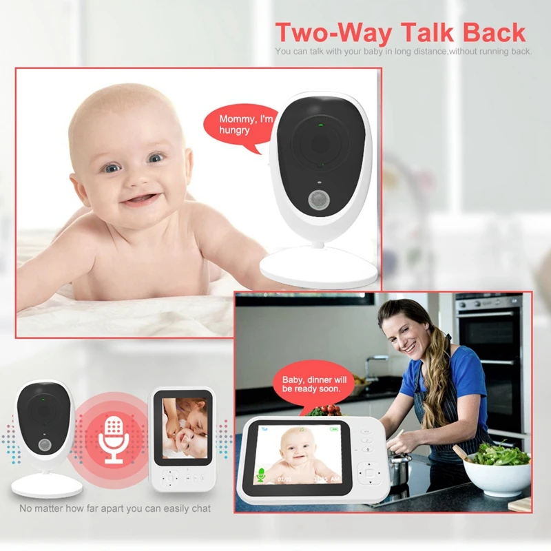 3 5 дюймов Беспроводной видеоняня Monitorwith Камера и o 2 Way Talk модель ECO Температура
