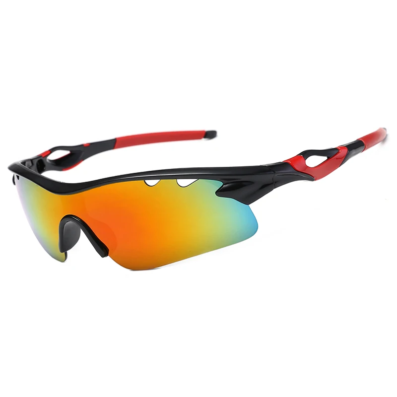 UV400 походные охотничьи очки вентилируемые военные тактические очки наружные антиударные страйкбол Пейнтбол Очки для стрельбы - Цвет: Black Red