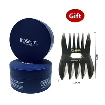 

80g Hair Styling Clay Mud for Men Strong Hold Hairstyles Matte Finished Molding Cream Long Lasting Stereotype Hair Mud