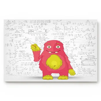 

Monster Mathematical Formula Modern Bathroom Accessories Non-slip Doormat Living Room Kitchen Doormat