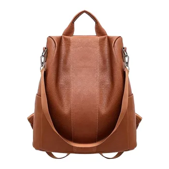 

Female Anti-theft Backpack Classic Leather Bag Dual-use Women Small Backpacks Shoulder Bags mochila feminina #YL1