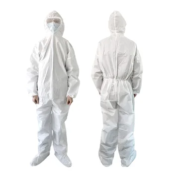 

Disposable Sanitary Protective Clothing Isolation Clothing SF Breathable Film Non-Woven Isolate Overalls