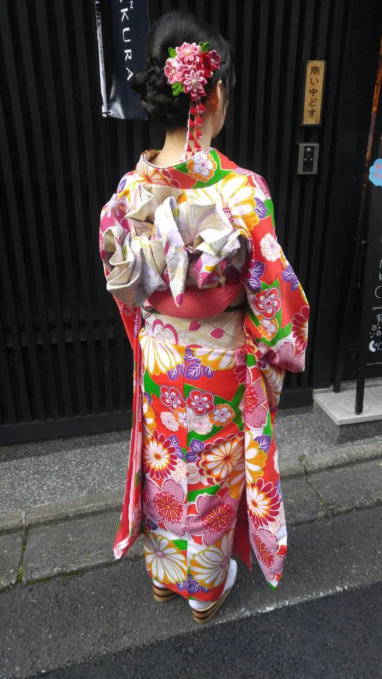 Винтаж в японском стиле ручной работы ткань колокол цветок красная кисточка шпилька аксессуары для волос для японской одежды firkete/Horquilla