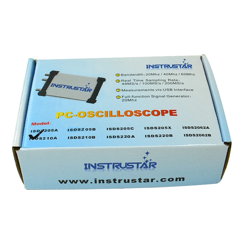 Instrustar ISDS205A 205B 205C 205X 210A 210B 220A 220B 2062B PC-Based USB Portable Digital Oscilloscope digital oscilloscope