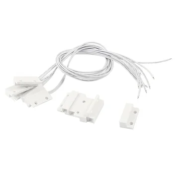 

5pcs Adhesived Security Door Window netic Contact Reed Switch NO